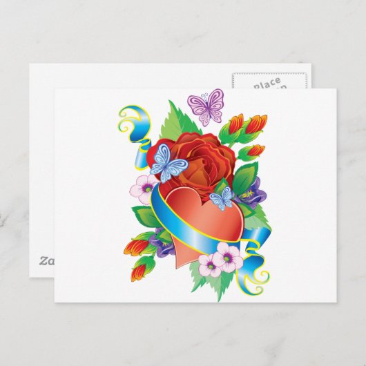 バラタトゥーハート ポストカード (正面/裏面)