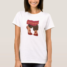バラタナティヤムダンサーの足のデザイン オーダーメイド Tシャツ