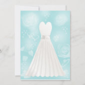 バラターコイズブライダルシャワー招待 招待状 (裏面)