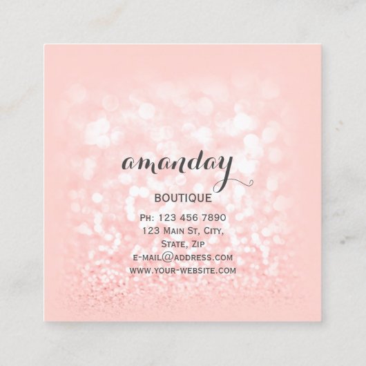 バラダイヤモンドクロスハンガードレスブティックスクエア スクエア名刺 (裏面)