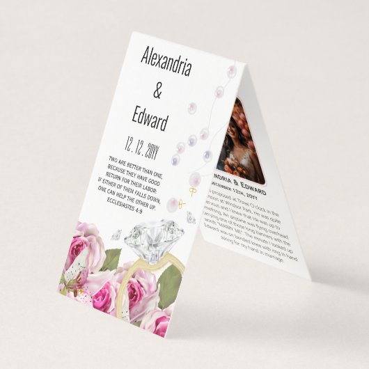 バラダイヤモンドリングや輪結婚婚約の写真 (正面)