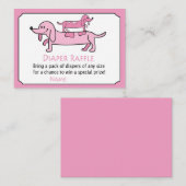 バラダックスシャンドおむつラッフルチケット プレイスカード (正面/裏面)