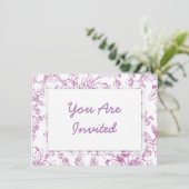 バラチンツフローラルパターン 招待状 (スタンド正面)