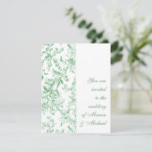 バラチンツフローラルパターン 招待状 (スタンド正面)