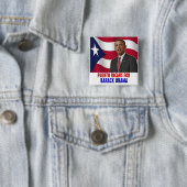 バラック・オバマのためのプエルトリコ人 缶バッジ (インサイチュ)