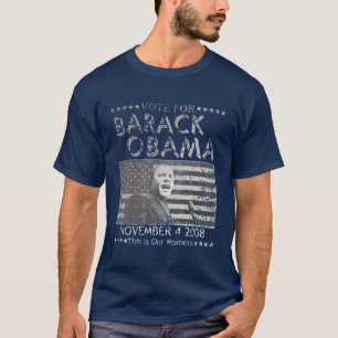 バラック・オバマのための投票は"これ私達の時"のTシャツです Tシャツ