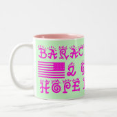 バラック・オバマのコーヒー・マグ ツートーンマグカップ (左)