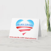 バラック・オバマのバレンタインデーカード シーズンカード (裏面)