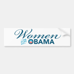 バラック・オバマのバンパーステッカーのための女性 バンパーステッカー
