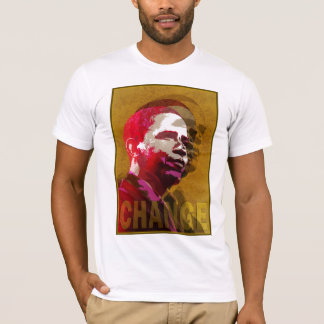 バラック・オバマのラスタの赤及び金ゴールド Tシャツ