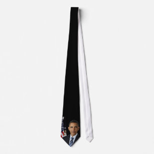 バラック・オバマの公式のポートレート力のタイ ネクタイ
