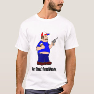 バラック・オバマの典型的な白人の人 Tシャツ