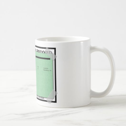 バラック・オバマの出生証明書 コーヒーマグカップ (右)