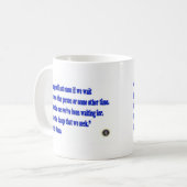 バラック・オバマの変更の引用文 コーヒーマグカップ (正面左)