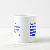 バラック・オバマの変更の引用文 コーヒーマグカップ (中央)