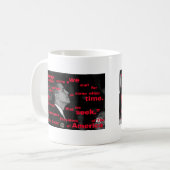 バラック・オバマの変更の引用文 コーヒーマグカップ (正面左)