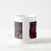 バラック・オバマの変更の引用文 コーヒーマグカップ (中央)