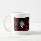 バラック・オバマの変更の引用文 コーヒーマグカップ (左)