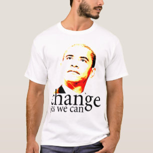 バラック・オバマの変更のyes私達はできます tシャツ