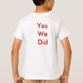 バラック・オバマの大統領のなワイシャツ Tシャツ (裏面)