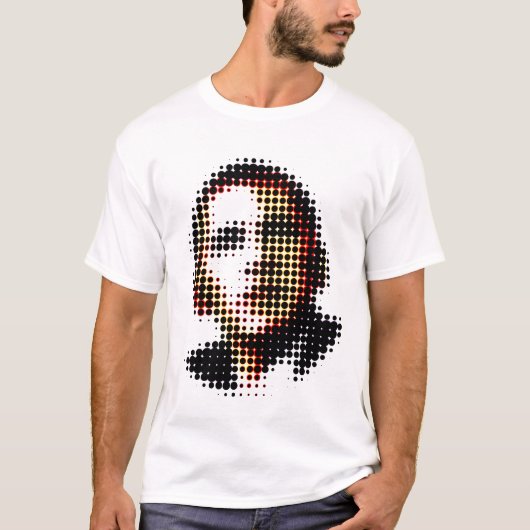 バラック・オバマの点および円-目の錯覚 Tシャツ (正面)