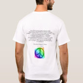 バラック・オバマの虹サポート Tシャツ (裏面)