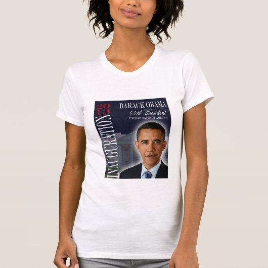 バラック・オバマの2013年の就任式のTシャツ Tシャツ (正面)