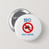 バラック・オバマはえ地帯無し 缶バッジ (正面&裏面)