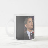 バラック・オバマはマグを曇らしました フロストグラスマグカップ (左)