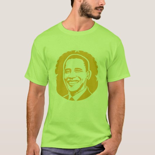 バラック・オバマは直面します Tシャツ (正面)