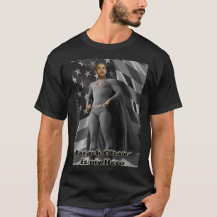 バラック・オバマは私の英雄です Tシャツ