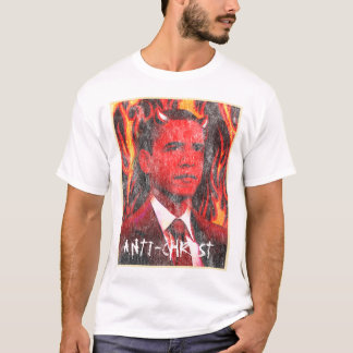 バラック・オバマキリスト反対者 Tシャツ