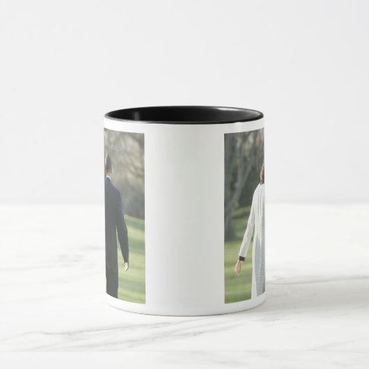 バラック・オバマ大統領およびミシェール最初女性 マグカップ (中央)