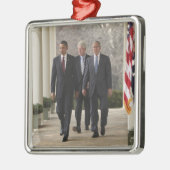 バラック・オバマ大統領および前大統領 メタルオーナメント (左)