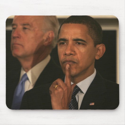 バラック・オバマ大統領および副大統領 マウスパッド (正面)