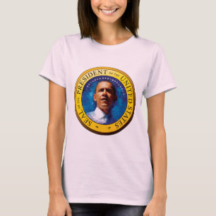 バラック・オバマ大統領のシール Tシャツ