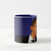 バラック・オバマ大統領 ツートーンマグカップ (中央)