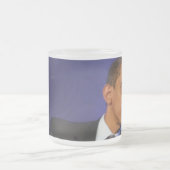 バラック・オバマ大統領 フロストグラスマグカップ (中央)