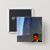 バラック・オバマ大統領 缶バッジ (正面&裏面)