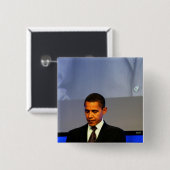 バラック・オバマ大統領 缶バッジ (正面&裏面)