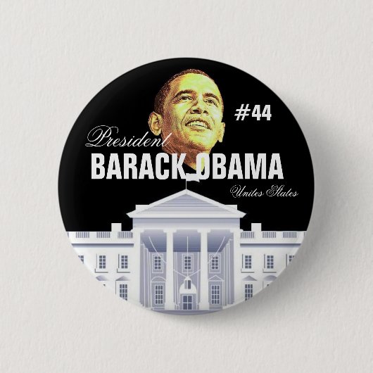 バラック・オバマ大統領 缶バッジ (正面)