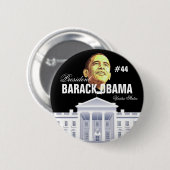 バラック・オバマ大統領 缶バッジ (正面&裏面)
