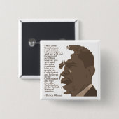 バラック・オバマ憲法の引用文の正方形ボタン 缶バッジ (正面&裏面)