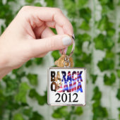 バラック・オバマ2012のプロフィールの切り出しKeychain キーホルダー (手)