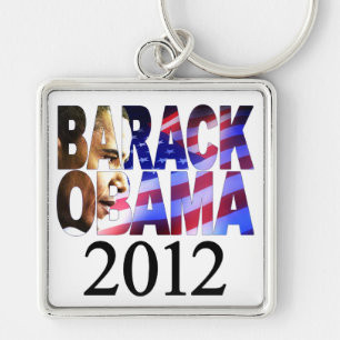 バラック・オバマ2012のプロフィールの切り出しKeychain キーホルダー
