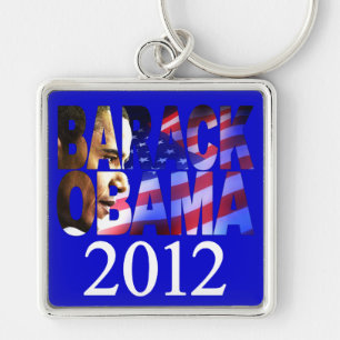 バラック・オバマ2012のプロフィールの切り出しKeychain キーホルダー