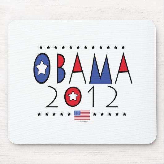 バラック・オバマ2012大統領のギア マウスパッド (正面)