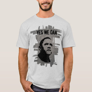 バラック・オバマ。 ステンシルアスファルト Tシャツ