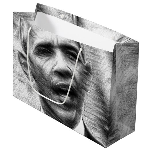 バラック・オバマ ラージペーパーバッグ (正面アングル)