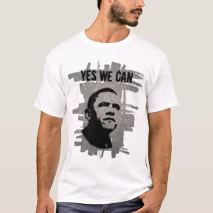 バラック・オバマ(両側) -ステンシルをアスファルトで舗装して下さい Tシャツ